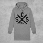 S.COOL "SCS since 2000" Sweatshirtkleid mit Kapuze