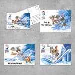 Offizielles WCS 2021 Postkarten-Set (4-tlg.)